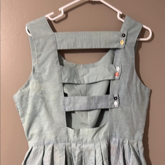 LIZ ALIG Chic Asymmetrical Light Blue Dress - Picture 3 of 11